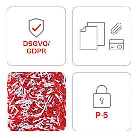 Aktenvernichter HSM SECURIO B34, Sicherheitsstufe 5, Partikelschnitt, 1,9 mm, 15 Blatt, weiß