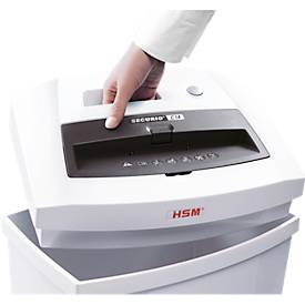 Aktenvernichter HSM SECURIO C14, Sicherheitsstufe 2, Streifenschnitt 3,9 mm, 12 Blatt, weiß
