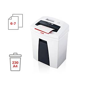 Aktenvernichter HSM SECURIO C16, Sicherheitsstufe 4, Partikelschnitt 4 x 25 mm, 7 Blatt, weiß