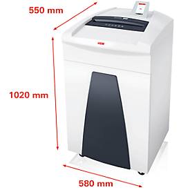 Aktenvernichter HSM SECURIO P40i, Sicherheitsstufe 4, Partikelschnitt 4,5 x 30 mm, 36 Blatt, CD-Schredder, weiß