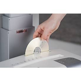 Aktenvernichter HSM shredstar X10, Sicherheitsstufe 4, Partikelschnitt 4,5 x 30 mm, 10 Blatt, weiß-silber