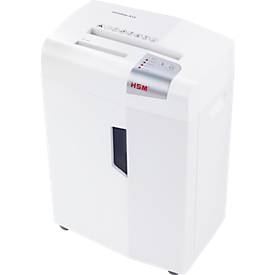 Aktenvernichter HSM shredstar X13, Sicherheitsstufe 4, Partikelschnitt 4 x 37 mm, 13 Blatt, weiß-silber