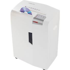 Aktenvernichter HSM shredstar X13, Sicherheitsstufe 4, Partikelschnitt 4 x 37 mm, 13 Blatt, weiß-silber