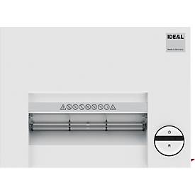 Aktenvernichter Ideal 2445 CC, Partikelschnitt 2 x 15 mm, P-5, 35 l, 8-10 Blatt Schnittleistung, mit Öleinspritzung