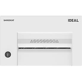 Aktenvernichter Ideal Shredcat 8200 CC, Partikelschnittschnitt 2 x 12 mm, P-5, 21 l, 12 Blatt Schnittleistung, grau