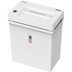 Aktenvernichter Ideal Shredcat 8200, Streifenschnitt 4 mm, P-2, 21 l, 16 Blatt Schnittleistung, grau