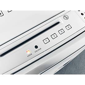 Aktenvernichter Ideal Shredcat 8285CC, Partikelschnitt 4 x 10 mm, P-4, 53 l, 350 Blatt Schnittleistung