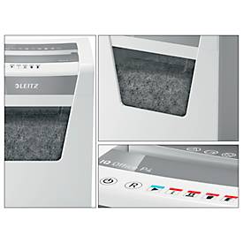 Aktenvernichter Leitz IQ Office, Partikelschnitt 4 x 40 mm, P4, 23 l, 15-17 Bl., Antipapierstau