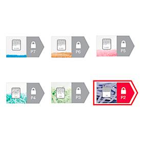 Aktenvernichter Rexel Momentum S206, Streifenschnitt 6 mm, P-2, 9 l, 6 Blatt Schnittleistung
