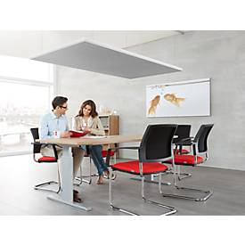 Akustik-Deckensegel, uni, 1600 x 800 mm