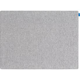 Akustik-Pinboard Board Up, Absorptionsklasse C, Stärke 24 mm, Textil & Recycling-PET, grau, B 500 x H 750 mm