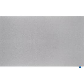 Akustik-Pinboard Wall Up, Absorptionsklasse B, Stärke 20 mm, Textil & Recycling-PET, grau, B 2000 x H 1195 mm