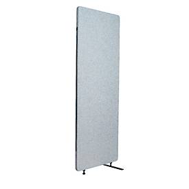 Akustik-Raumteiler Luxor, 1 Panel, mit Standfüßen, ca. 7 kg, B 600 x T 35 x H 1680 mm, recycelte Materialien, hellgrau