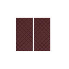 Akustik Wandpaneel rot-meliert, 2er-Set schallabsorbierend, 100x50 cm, reduziert Nachhall für Büro, Homeoffice und Meeting