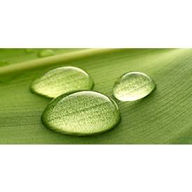 Akustikbild, Querformat, B 800 x H 1600 mm, Schallabsorptionsklasse A, 2-lagig, Polyestervlies & Aluminium, Motiv Tropfen