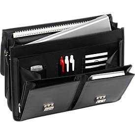 Alassio Aktentasche Barca, mit Tragegriff, mit Laptopfach, Kunstleder, schwarz