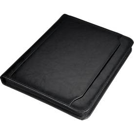 Alassio Ringbuchmappe Massa, DIN A4, Kunstleder, mit Rechner, schwarz