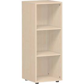 ALICANTE boekenkast, 3 OH, 2 legborden, spaanplaat, B 400 x D 400 x H 1104 mm, ahorndecor