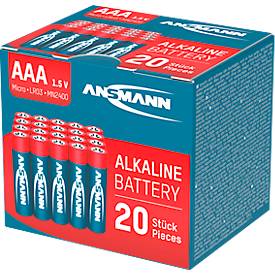 Alkaline Batterien Mirco AAA/LR03, 1,5 V, 20 Stück