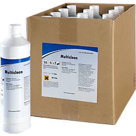 Alkalischer Kraftreiniger Multiclean, für industrielle Reinigung, 12 Flaschen á 1 Liter
