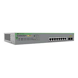 Allied Telesis AT GS950/10PS V2 - Switch - Smart - 8 x 10/100/1000 (PoE+) + 2 x 1000Base-X - Desktop, an Rack montierbar