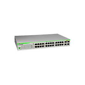 Allied Telesis AT GS950/24 WebSmart Switch - Switch - Glasfaser (LWL) 0,1 Gbps - 24-Port 1 HE - RS-232 Rack-Modul