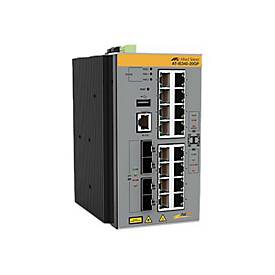 Allied Telesis AT IE340-20GP - Switch - L3 - managed - 8 x 10/100/1000 (PoE+) + 8 x 10/100/1000 (PoE) + 4 x Gigabit SFP 