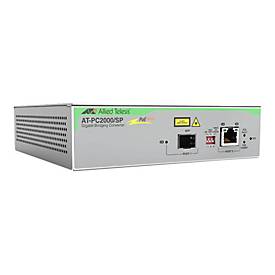 Allied Telesis AT PC2000/SP - Medienkonverter - 1GbE - 10Base-T, 100Base-TX, 1000Base-T, 1000Base-X, 100Base-X - SFP (mini-GBIC)