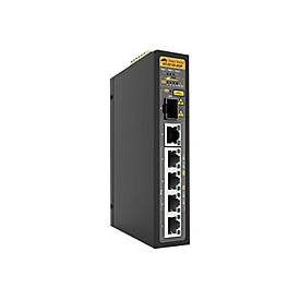 Allied Telesis IS Series AT-IS130-6GP - Switch - 5 x 10/100/1000 (PoE+) + 1 x 100/1000 SFP - an DIN-Schiene montierbar, 