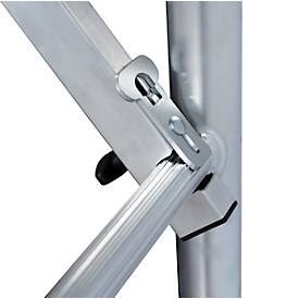 Alu-Fahrgerüst Krause ProTec, 200 kg/m², TÜV-geprüft, gebremste Rollen, L 2000 x B 700 x H 2900 mm