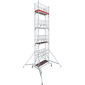 Alu-Fahrgerüst Krause ProTec, 200 kg/m², TÜV-geprüft, gebremste Rollen, L 2000 x B 700 x H 9300 mm