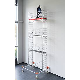Alu-Fahrgerüst Stabilo Serie 100, 200 kg/m², gebremste Rollen, B 750 x T 2500 x H 8500 mm