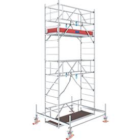 Alu-Fahrgerüst Stabilo Serie 100, 200 kg/m², TÜV-geprüft, gebremste Rollen, B 750 x T 2000 x H 5500 mm