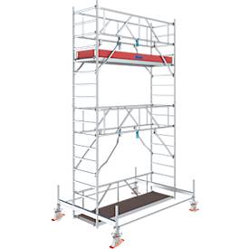 Alu-Fahrgerüst Stabilo Serie 100, 200 kg/m², TÜV-geprüft, gebremste Rollen, B 750 x T 2500 x H 5500 mm