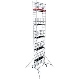 Alu-Faltgerüst Krause ProTec XS, 200 kg/m², gebremste Rollen, L 2000 x B 700 x H 11800 mm