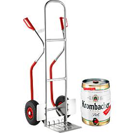 Alu-Stapelkarre + 5-Liter-Fass Krombacher Pils, gratis