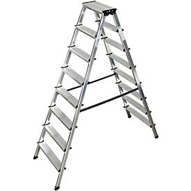 Alu-Stufendoppelleiter, 16 Stufen