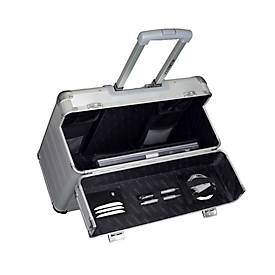 ALUMAXX Pilotenkoffer DISCOVERY, mit Tragegriff und Rollen, Aluminium, silber
