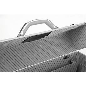 ALUMAXX Pilotenkoffer, mit Tragegriff, 1 Fach, Aluminium, silber