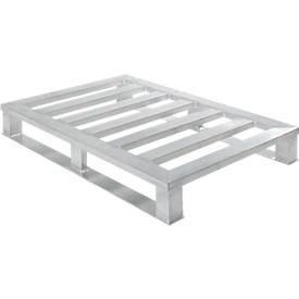 Aluminium-Paletten, eloxiert, 4-seitig unterfahrbar, L 1200 x B 800 x H 150 mm, 5 mm stark, bis 1000 kg