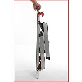 Aluminium-Sicherheits-Laufbühne, L1270xB446xH495mm