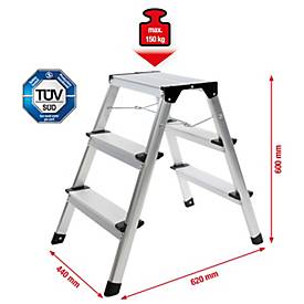 Aluminium-Stufen-Stehleiter