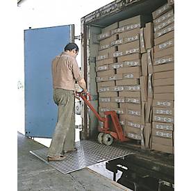 Aluminium-Überfahrbrücke, 750 x 1250 mm, Tragkraft 1200 kg