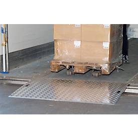 Aluminium-Überfahrbrücke, 750 x 1250 mm, Tragkraft 1200 kg