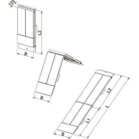 Aluminium-Verladerampen AOS-F 1, 800 x 2000 mm, 1teilig, 32 kg
