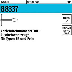 AMECOIL Ausdrehwerkzeug R 88337 N R.2, für M5-M12, Gewindereparatur, 1 Stück