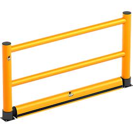 Ampere Bodenbarriere Rack-Mammut® Flex, Kunststoff, L 2000 x H 160 mm, verkehrsgelb