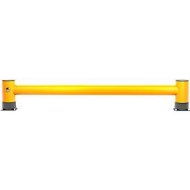 Ampere Einzel-Rammschutzplanke Rack-Mammut®, Kunststoff, L 2500 x H 400 mm, verkehrsgelb