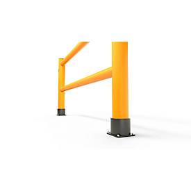 Ampere Handlauf Rack-Mammut® Flex, Kunststoff, L 2000 x H 1100 mm, verkehrsgelb