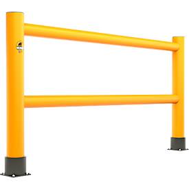 Ampere Handlauf Rack-Mammut® Flex, Kunststoff, L 4000 x H 1100 mm, verkehrsgelb